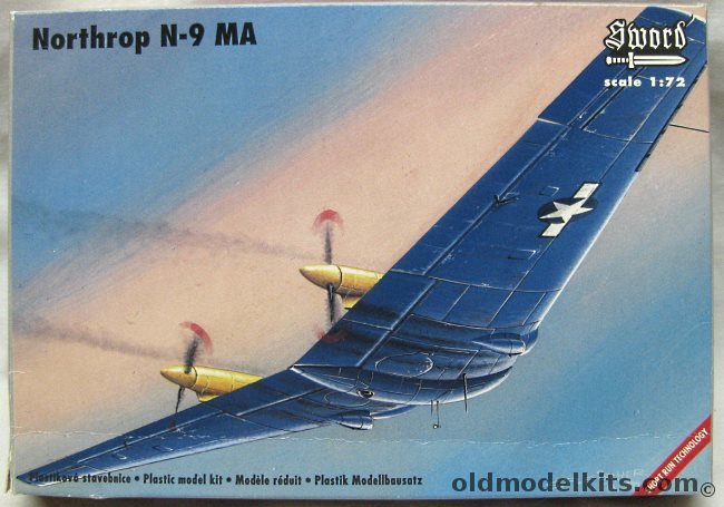 Sword 1/72 Northrop N-9 MA Flying Wing Testbed, S72001SE plastic model kit
